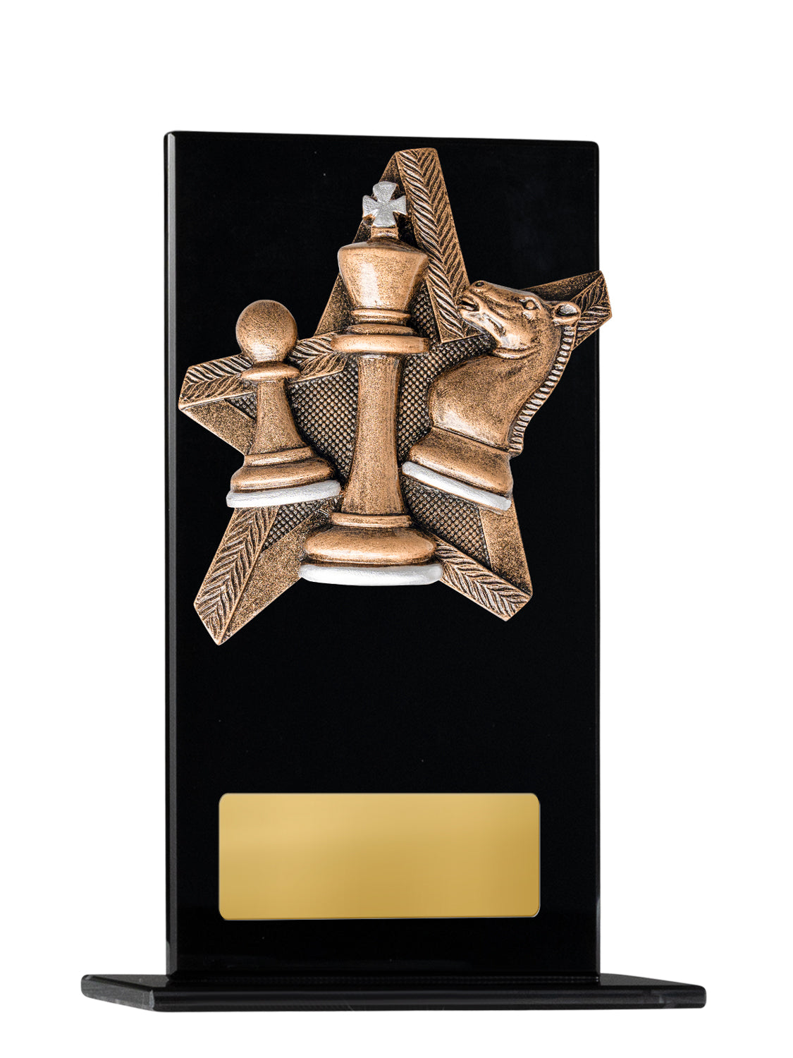1215BKA-RS43  Black Glass Series-Chess