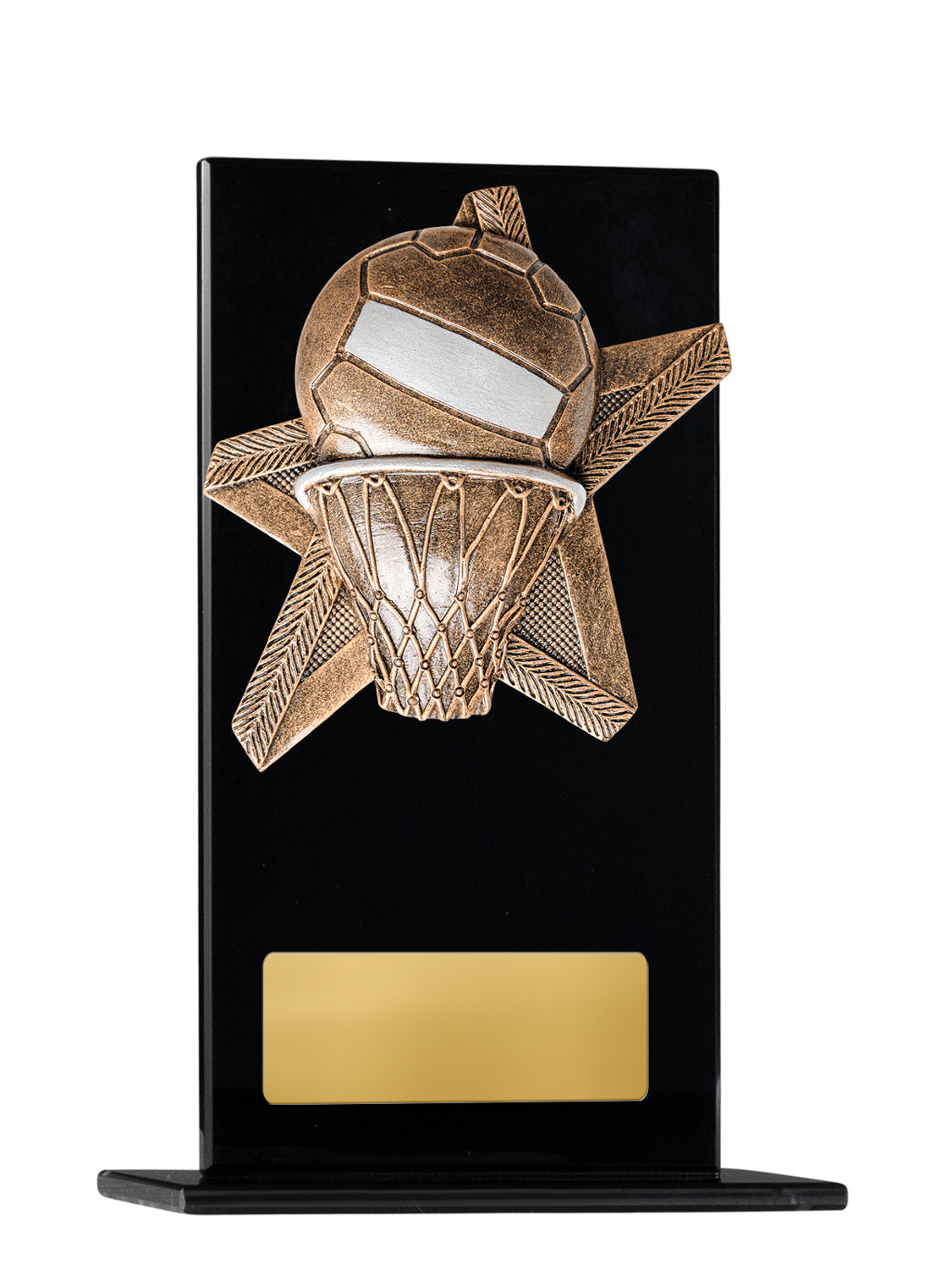 1215BKA-RS8  Black Glass Series-Netball