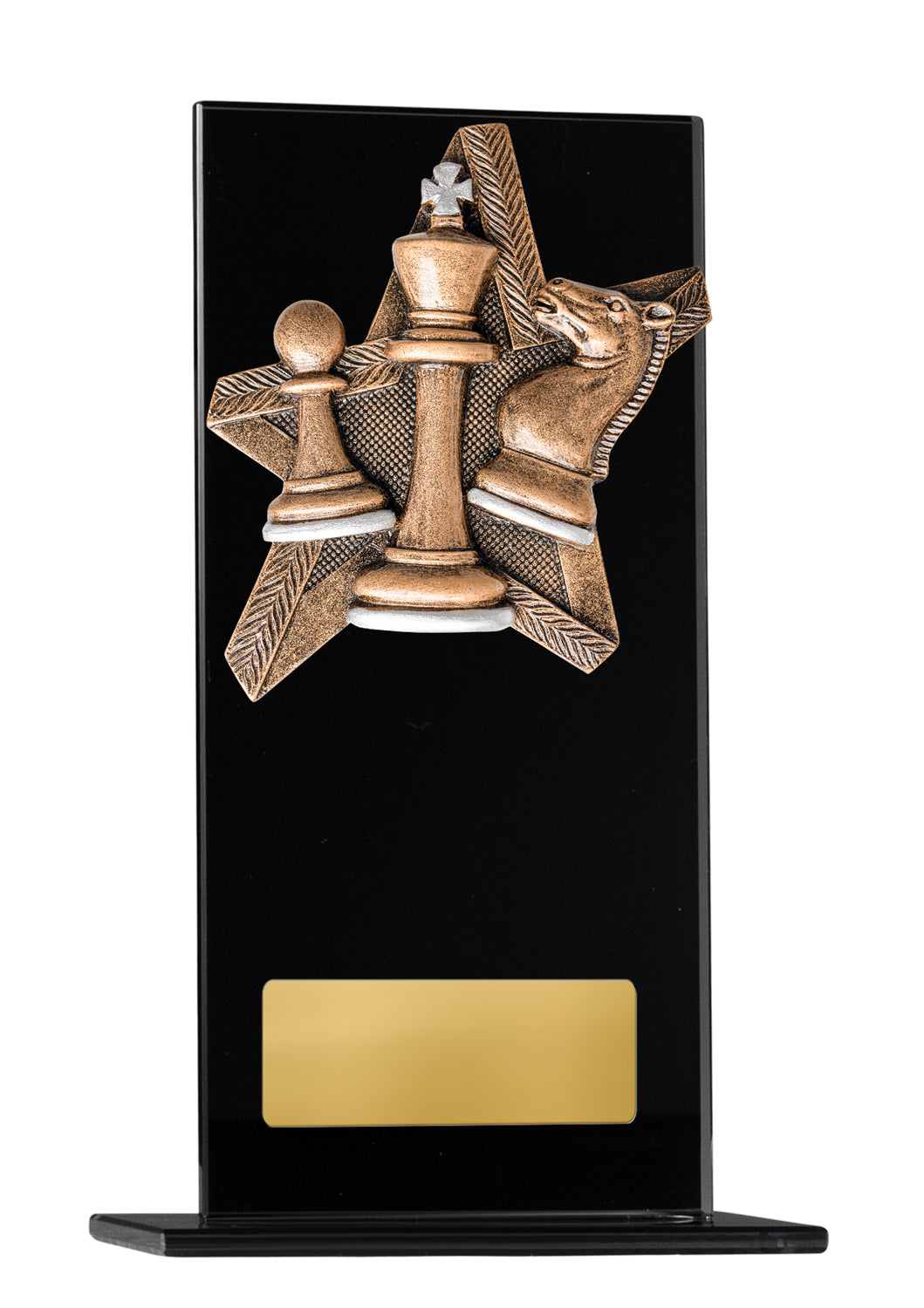 1215BKA-RS43  Black Glass Series-Chess