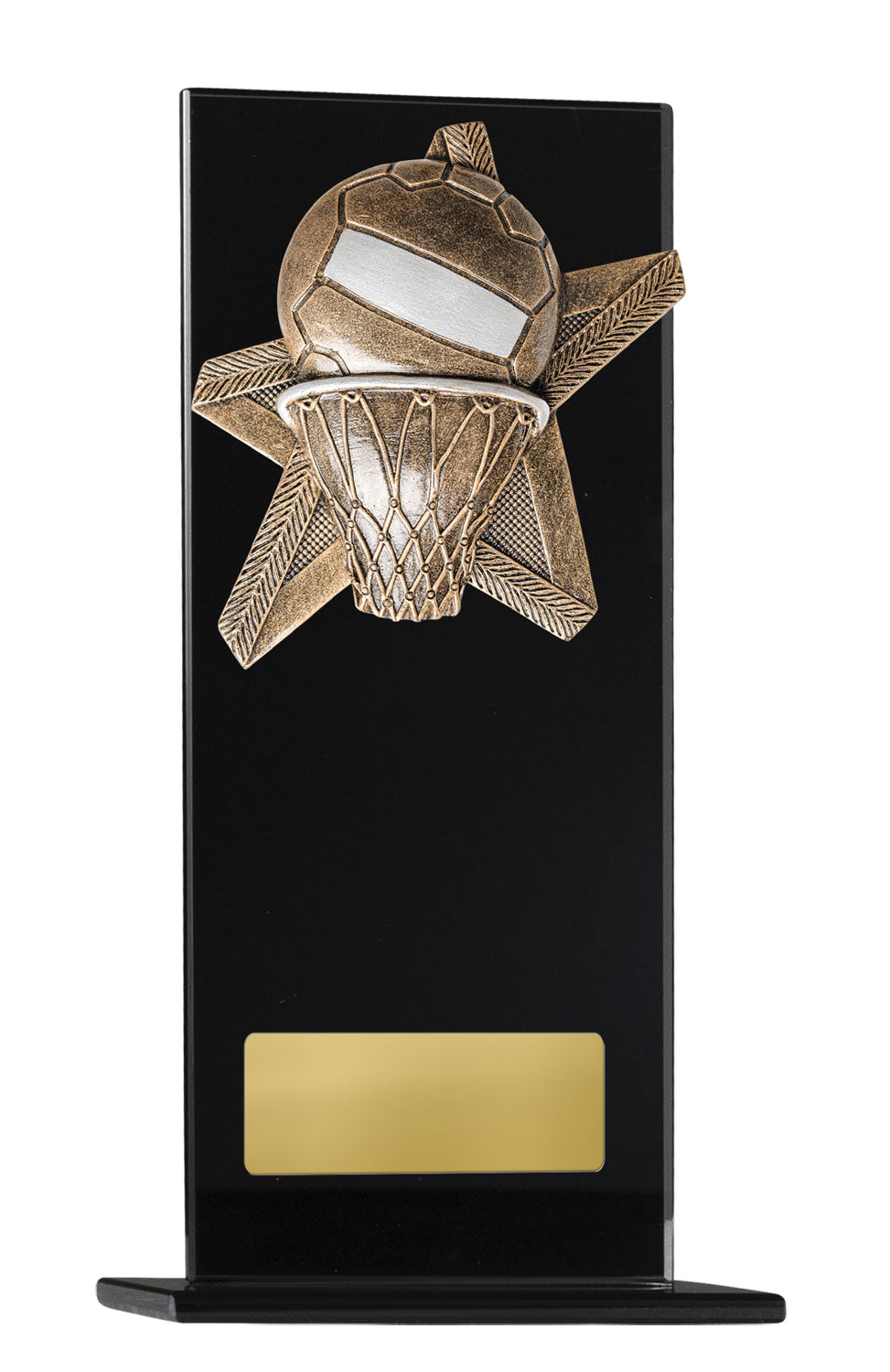1215BKA-RS8  Black Glass Series-Netball