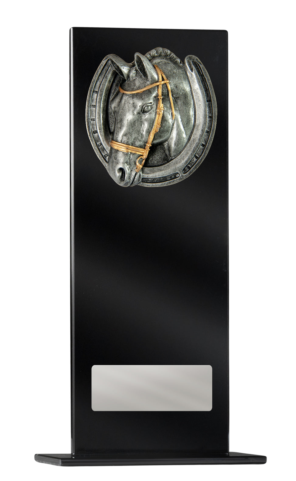1215BKE-RI29G Black Glass Series-Horses
