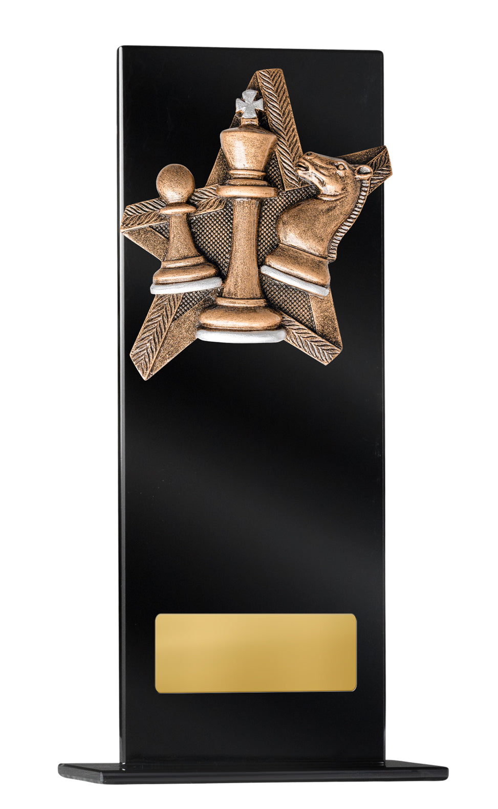 1215BKA-RS43  Black Glass Series-Chess