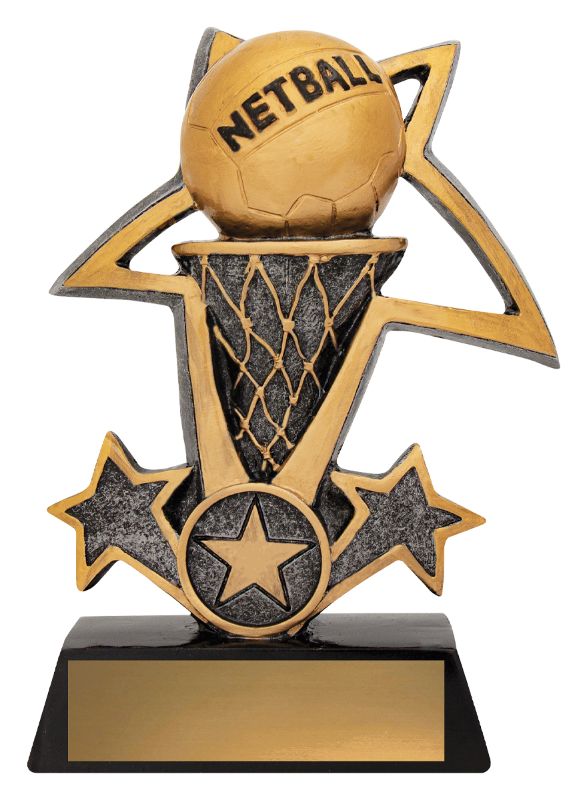 12437L Netball Tri-Star 15cm