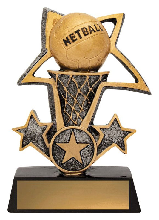 12437M Netball Tri-Star 13.5cm
