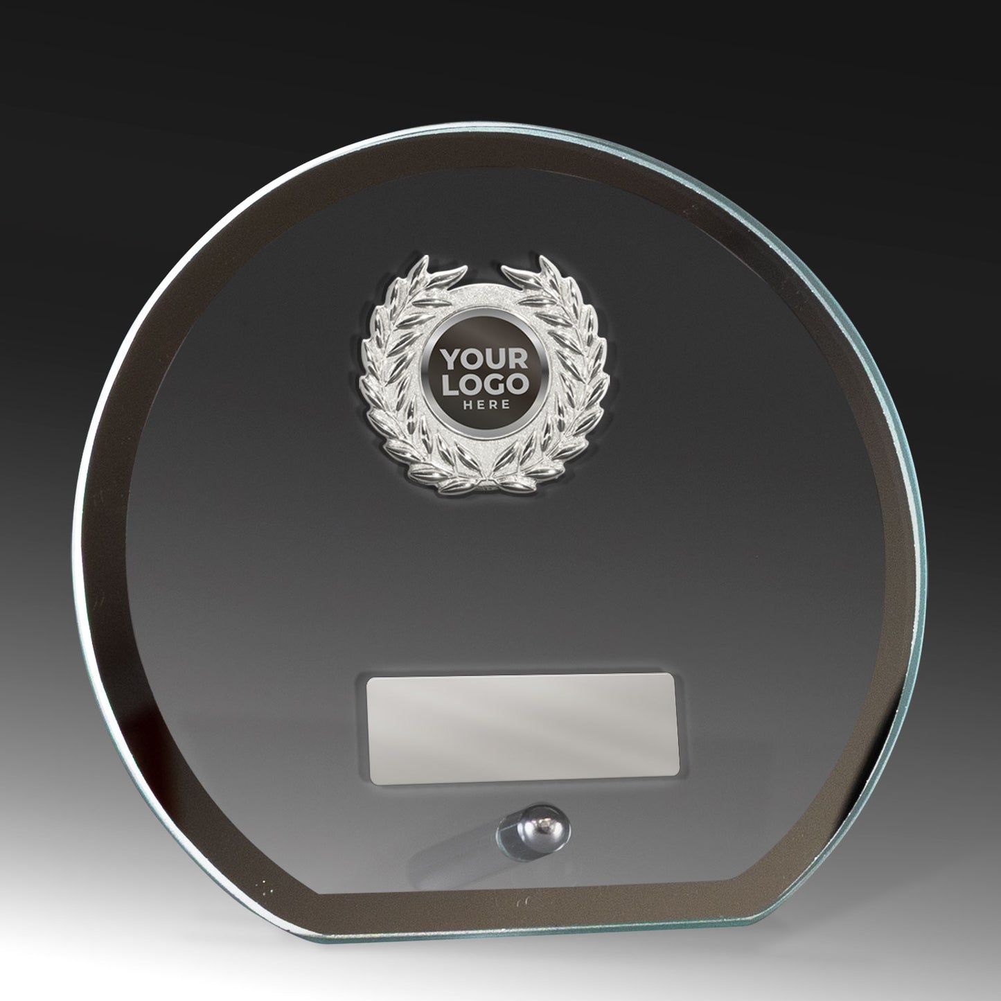12561CIRCLE-3781SVP  Mirror Rim Glass with Trim