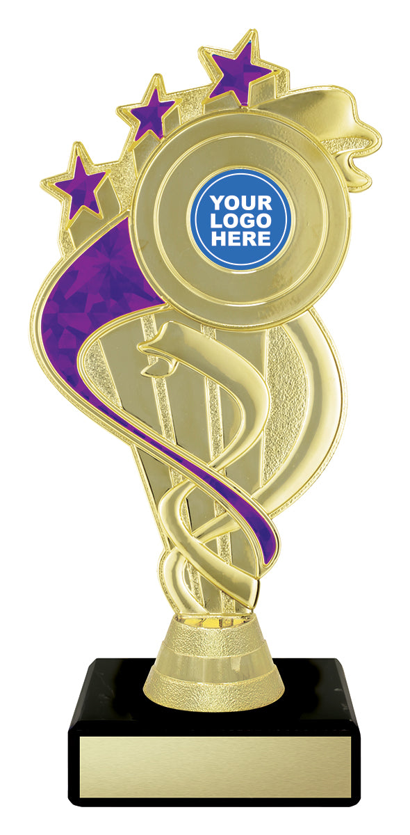 D5184 Purple Ribbon Star