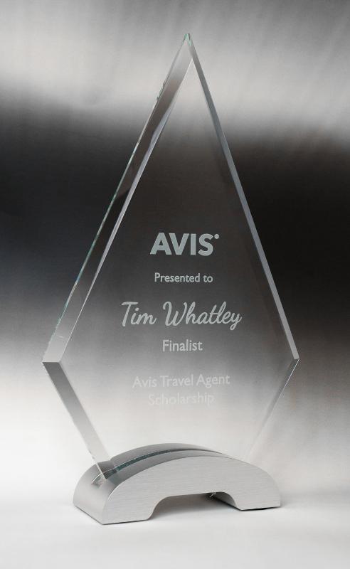 1263-1A Spectre Glass-Arrowhead 19.2cm