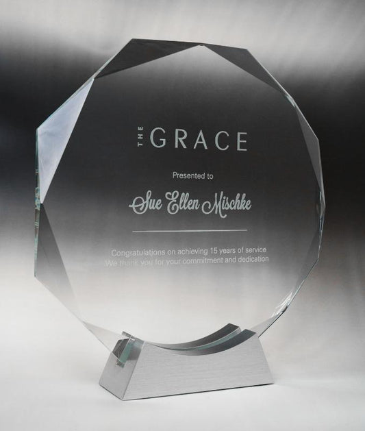 1263-3A Spectre Glass-Octagon 15.3cm