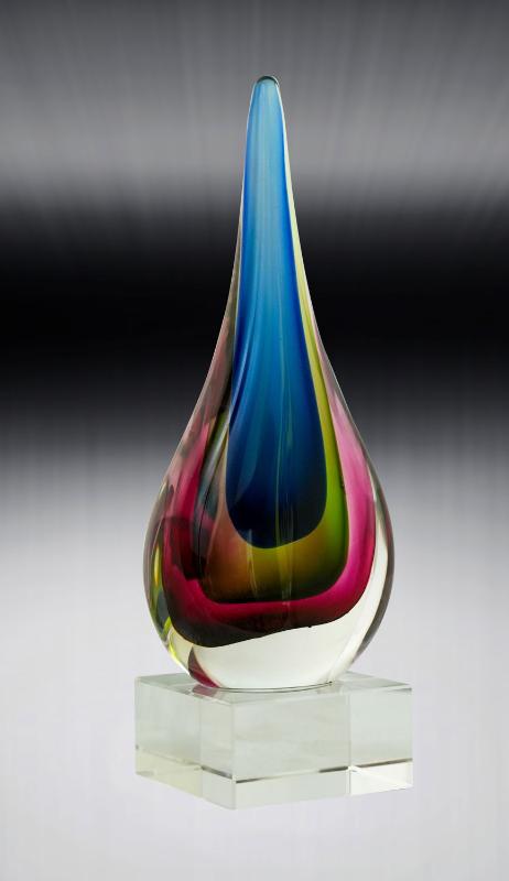 1265F Artistic Glass-Rainbow 20cm