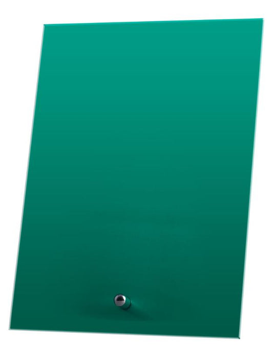 1268-2GN Laser Glass Rectangle Green 18cm