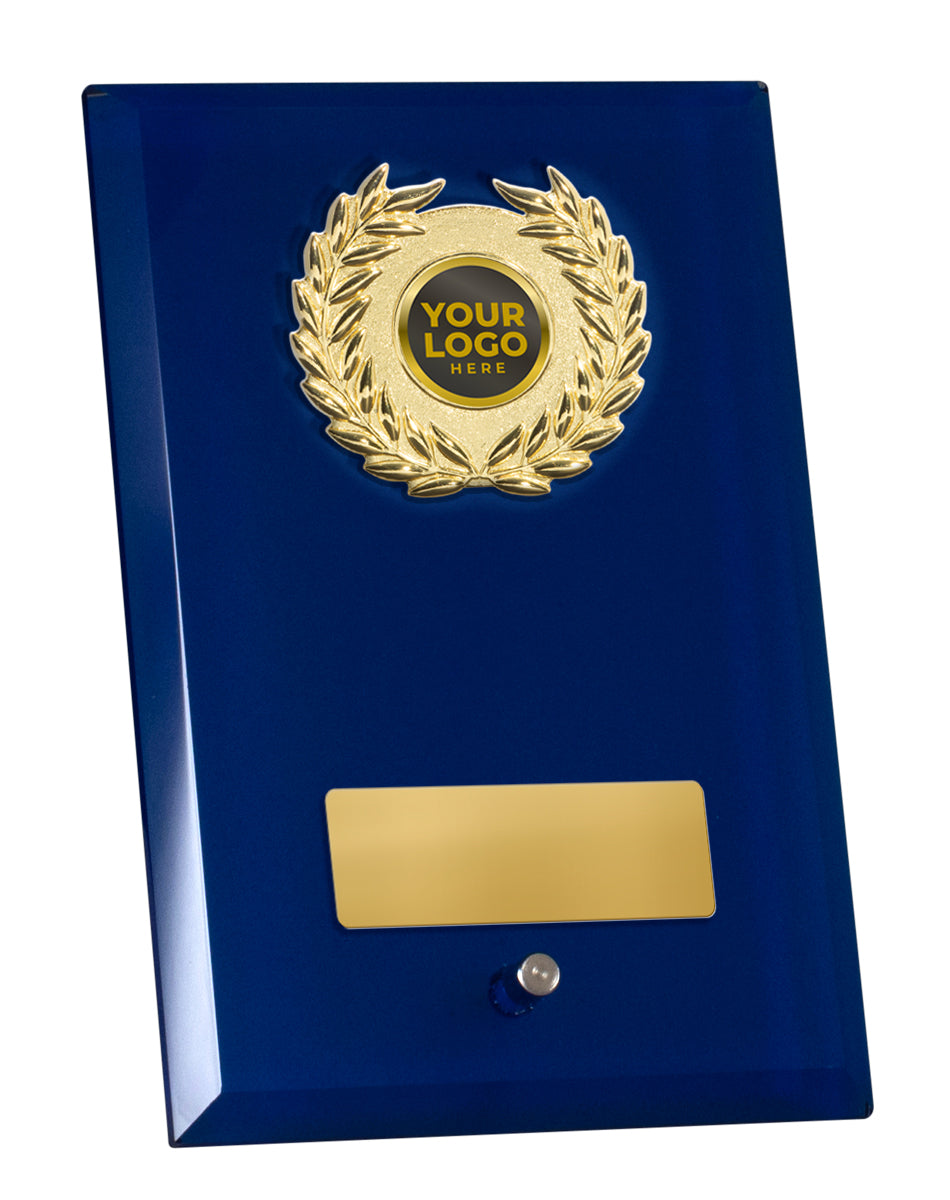12681BU-3781GVP  Blue Glass with Trim