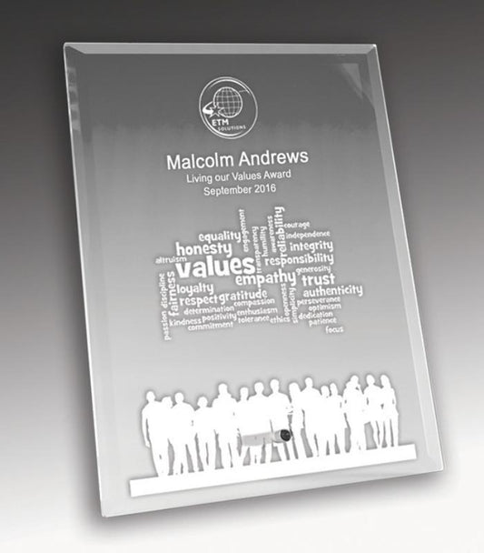 1270-1CL Laser Glass Rectangle-Clear 15cm