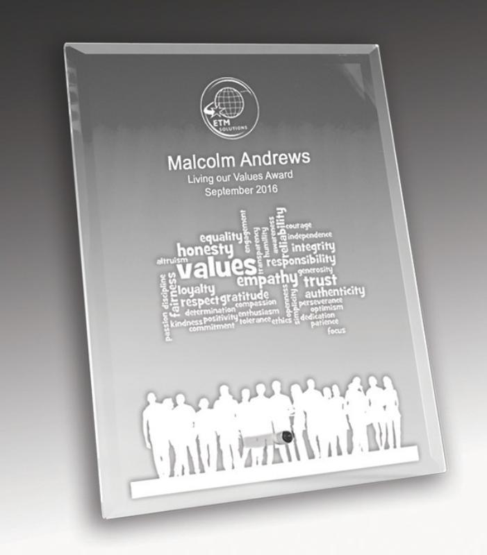 1270-3CL Laser Glass Rectangle-Clear 20.5cm