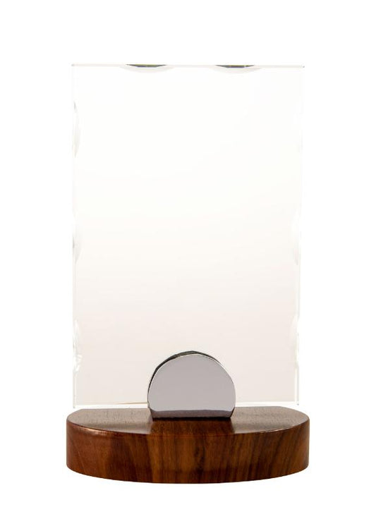 1278-2B Glass/Timber Base 20cm