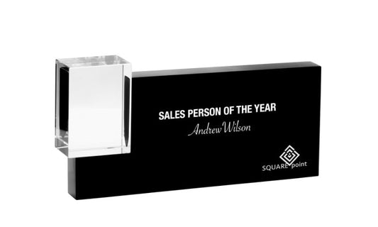 1281C Rectangle Crystal 20.5cm