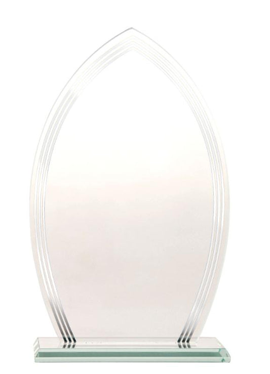 1288-2C Mirror Edge Glass-Arch 22.5cm