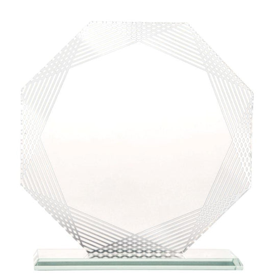 1288-3B Mirror Edge Glass-Octagon 19cm