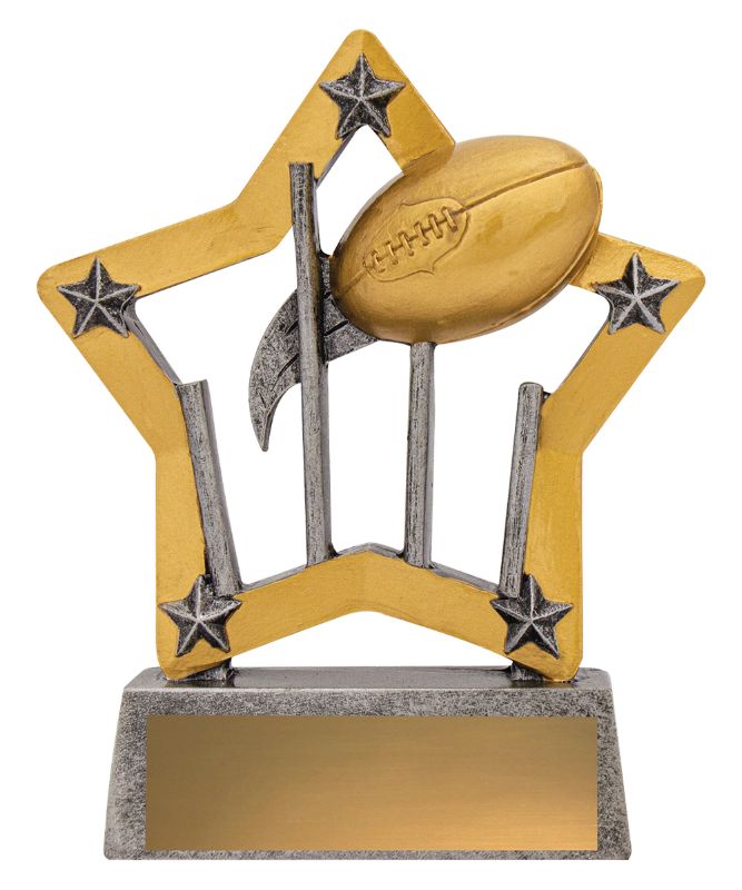 12912 Aussie Rules Mini Star 13cm