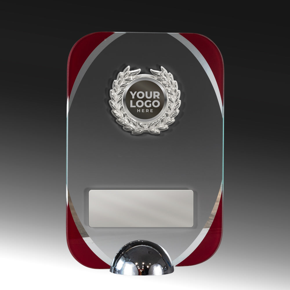 1292AR-3781SVP Clear-Red Glass with Trim