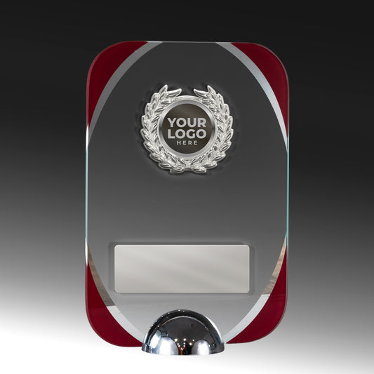1292AR-3781SVP Clear-Red Glass with Trim