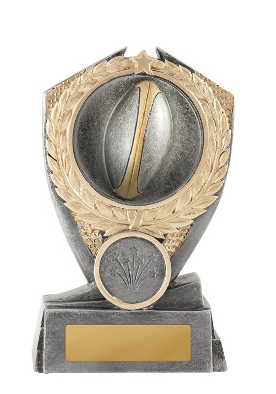 12A-2DC6GA Hero Shield-Rugby 12.5cm