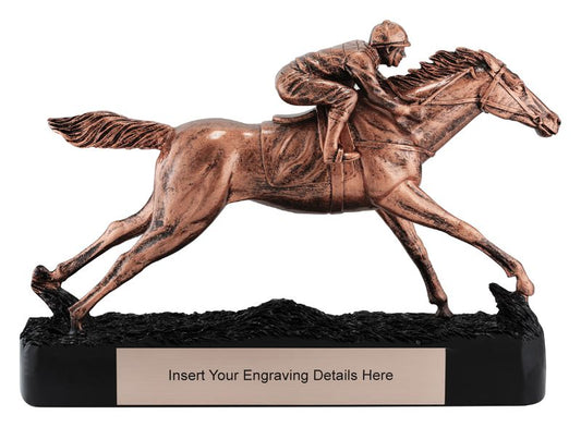 13037 Bronze Horse Racing 23cm