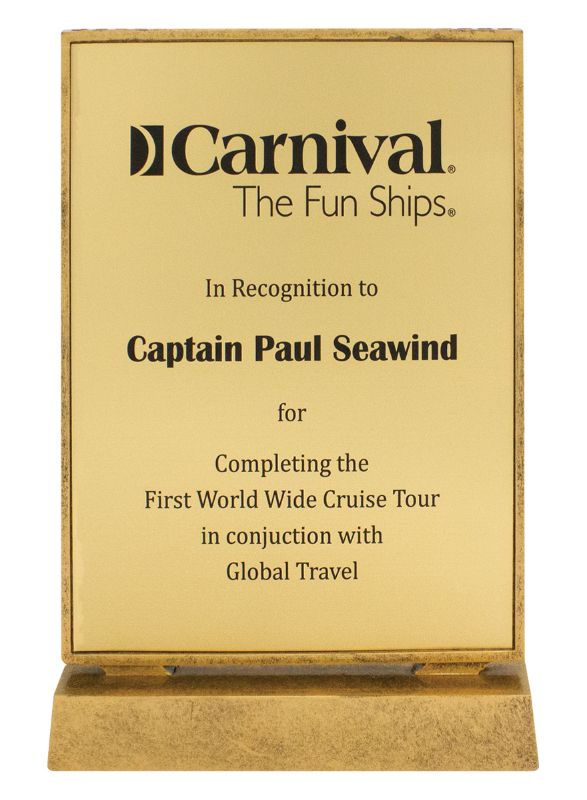 13401 Billboard Xtra Plaque Gold 24.5cm