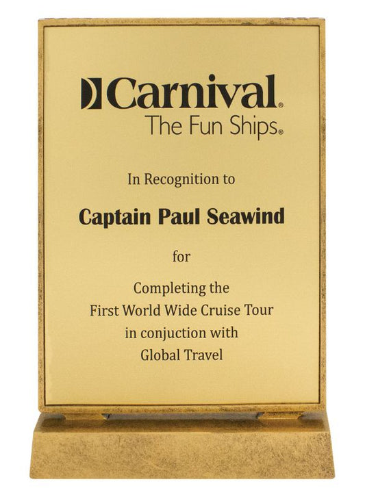 13401 Billboard Xtra Plaque Gold 24.5cm