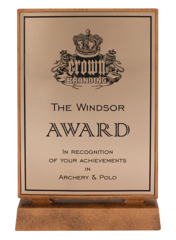 13403 Billboard Xtra Plaque Bronze 21.5cm