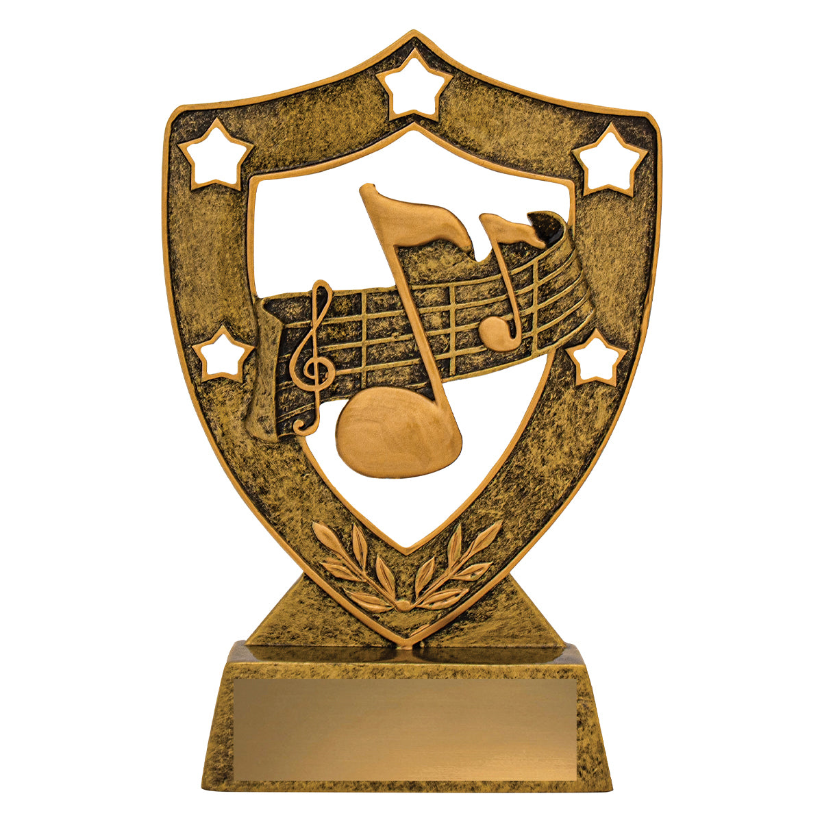 135MUS Music Gold Shield
