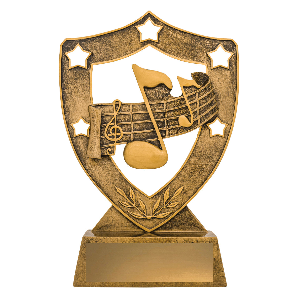 135MUS Music Gold Shield
