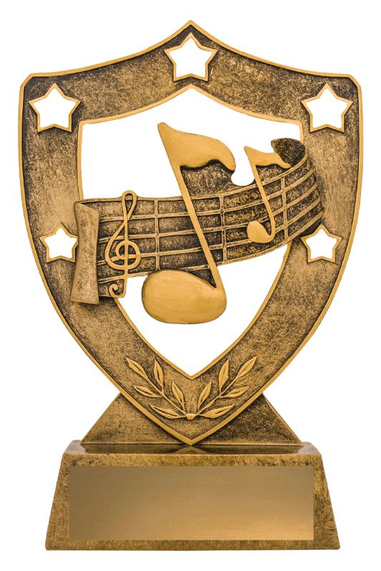 13721 Music Gold Shield 21cm