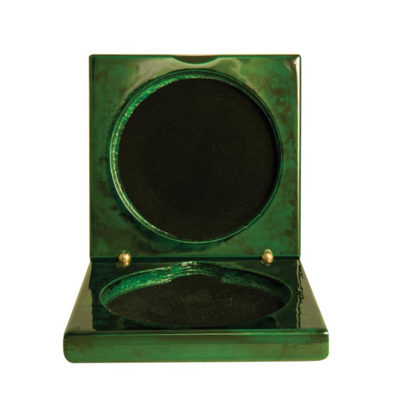1404-2GN Timber Medal Case 9.2cm