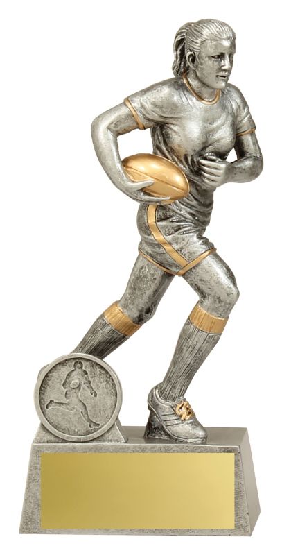 14512B Rugby Female Icon 18.5cm