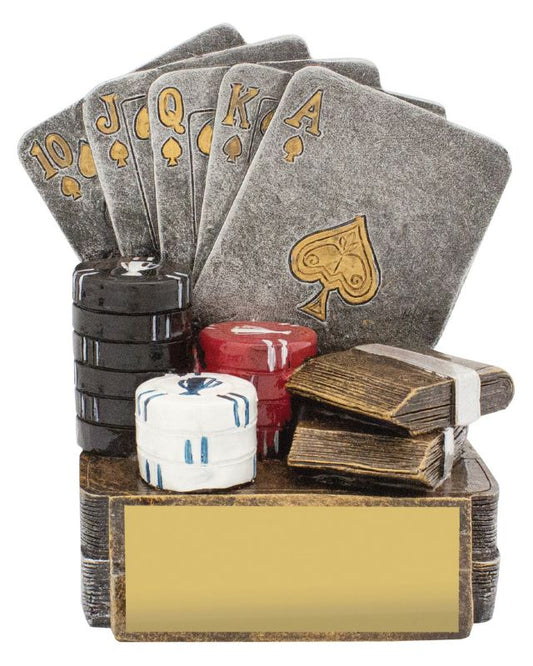 15397 Poker Trophy 12cm
