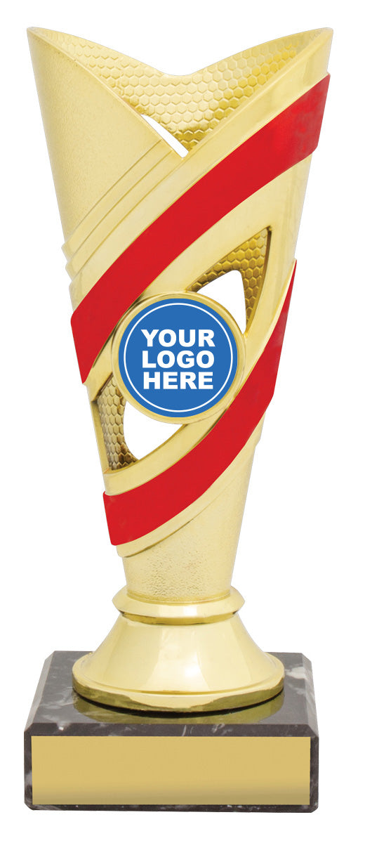 D597 Curve Cups - Gold / Red