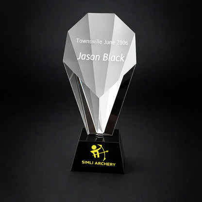 OCA-L Crystal Lotus Award on Black Base