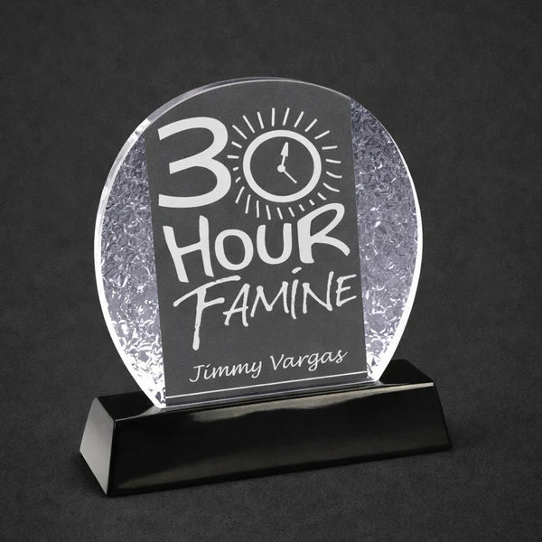 OCV-G1 G1 Crystal Ice Award on Black base 185mm