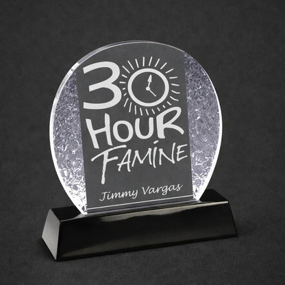 OCV-G1 G1 Crystal Ice Award on Black base 185mm