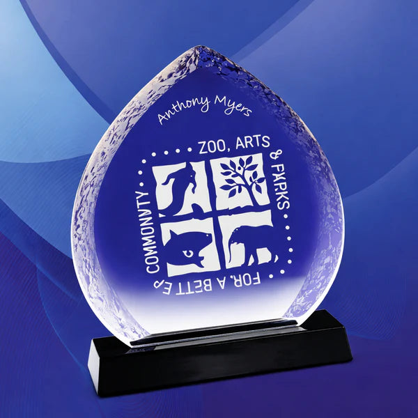 OCV-G4 G4 Crystal Ice Award on Black base 215mm