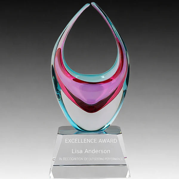 Crystal Basket Pink & Turquoise