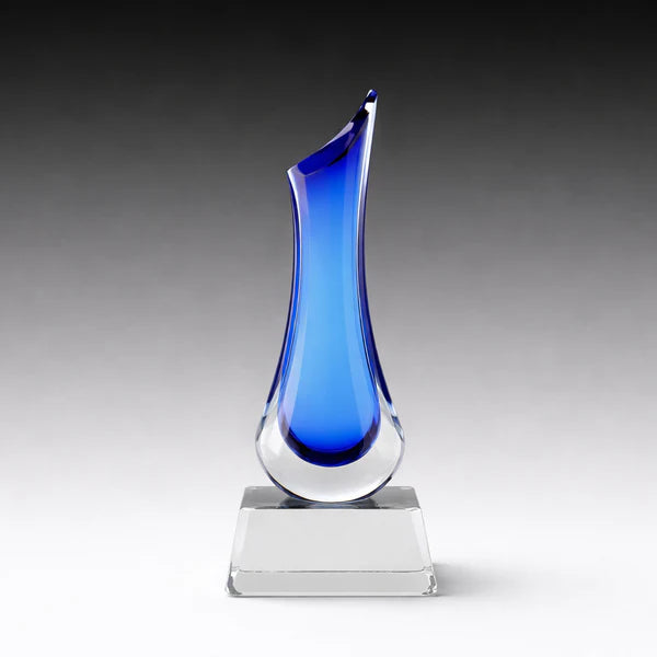 Crystal Vase Blue