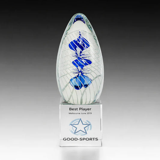 CZ-PW32 Blue Cortina on Crystal Base 230mm