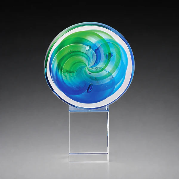 CL-28 Tall Bloom on Crystal Base 190mm