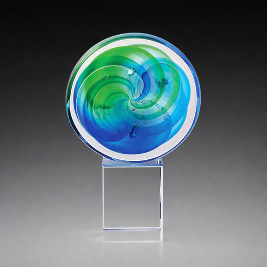 CL-28 Tall Bloom on Crystal Base 190mm