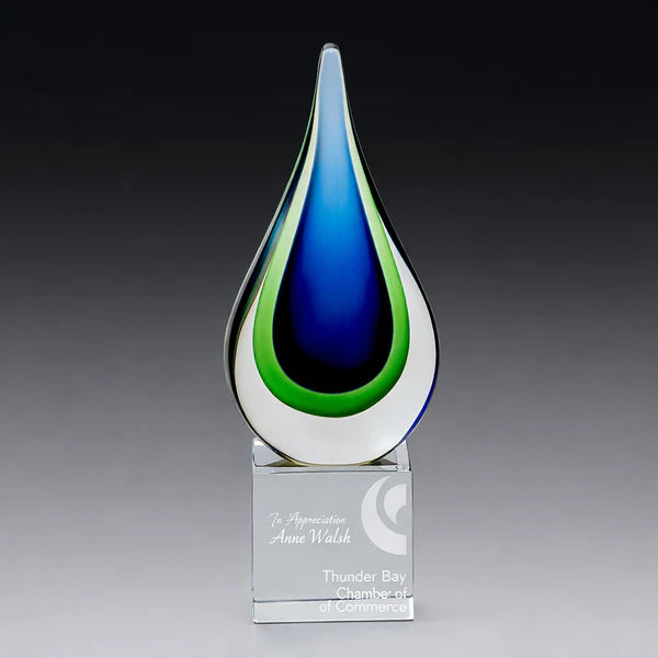 CL-23 Green & Blue Drop on Base 210mm