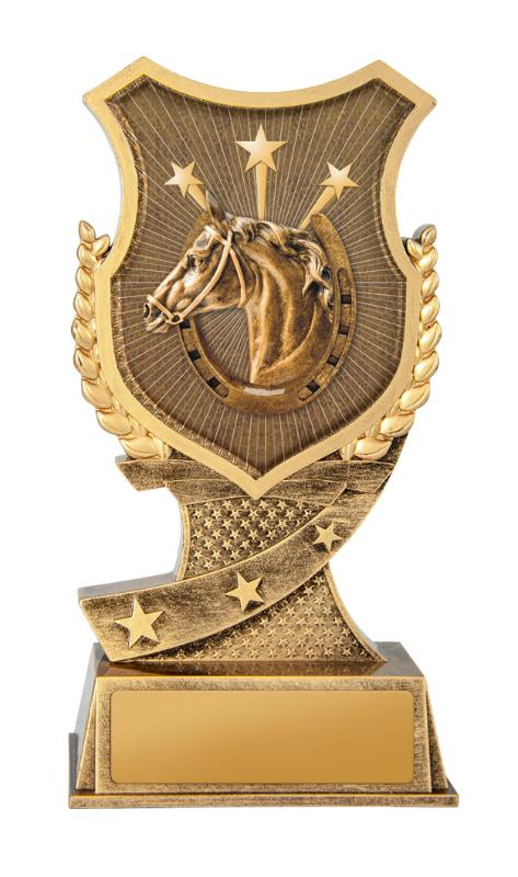 20B-SS29GL Shield Stand-Horses 17.5cm