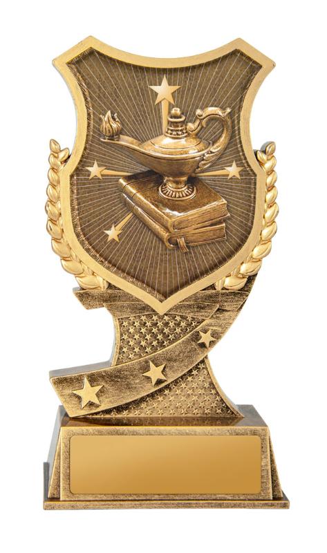 20B-SS39GL Shield Stand-Lamp of Knowledge 17.5cm