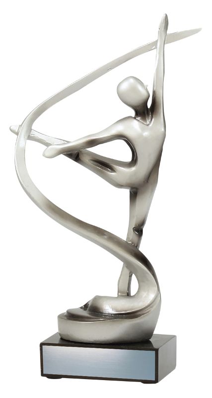 21035 Dance Abstract Silver 22cm