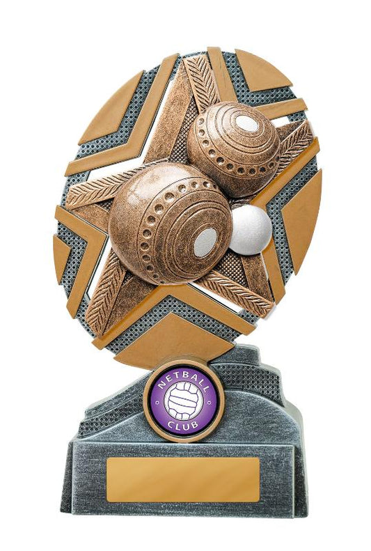 24C-RS58 Starburst Stand Lawn Bowls 17cm